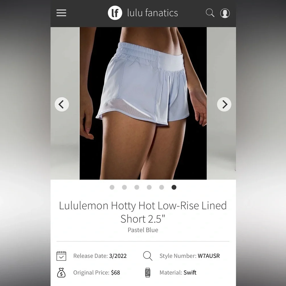 NWT Lululemon Hotty Hot Low Rise 2.5